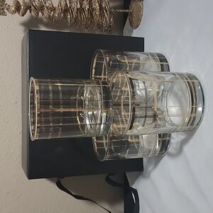 Nordstrom Gold/Clear Whiskey Glasses Set Of Four